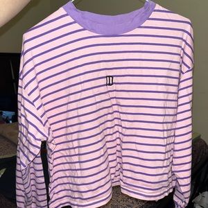 Pink & purple stripes💜🩷 long sleeve tee